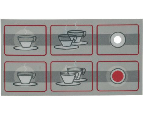 Стикер обозначения кнопок для QUALITY ESPRESSO, арт. 08274409