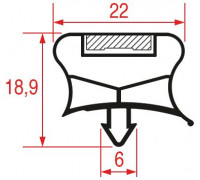 Уплотнитель 477x503 мм профиль 9195 для ELECTROLUX, арт. 089689