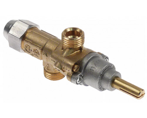 Кран газовый 20S вход M16x1.5 (труба - 10 мм) PEL