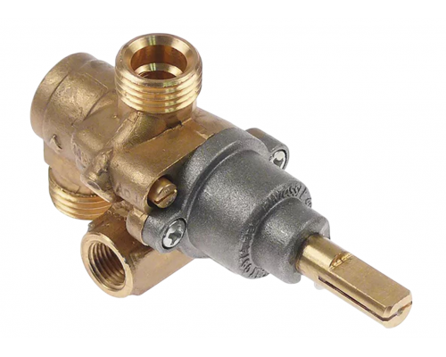 Кран газовый 21N вход M16x1.5 (труба - 10 мм) PEL