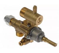 Кран газовый с выходом для дюзы (без дюзы) M18x1.5 (труба-12 мм) EGA (аналог)