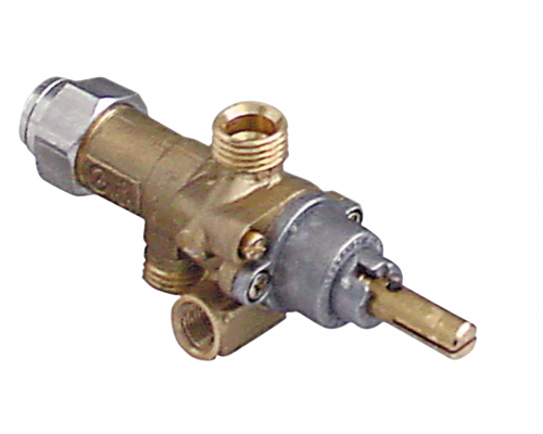 Кран газовый 21S вход M16x1.5 (труба - 10 мм) PEL