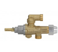 Кран газовый 21S вход M16x1.5 (труба - 10 мм) PEL