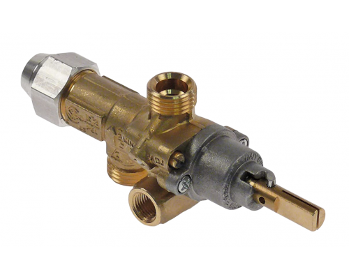 Кран газовый 21S вход M16x1.5 (труба - 10 мм) PEL