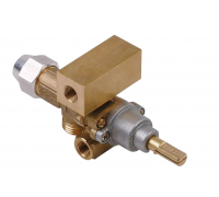 Кран газовый 21S вход M16x1.5 (труба - 10 мм) PEL