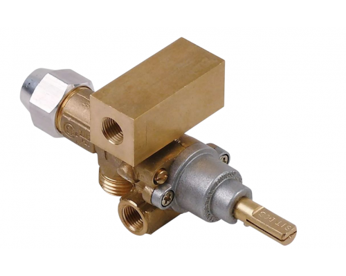 Кран газовый 21S вход M16x1.5 (труба - 10 мм) PEL