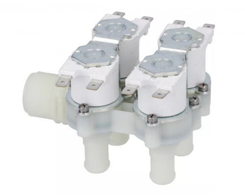 Клапан электромагнитный 4 выхода 230 VAC 3/4" D14 мм RPE