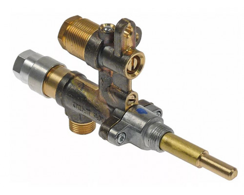 Кран газовый с выходом для дюзы (с дюзой) вход M12x1 (труба 8 мм) KREFFT, арт. 49-170881