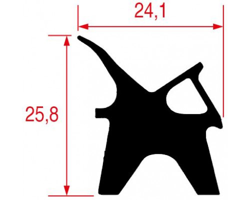 Уплотнитель дверной 345x560 мм для LAINOX, арт. 50505940