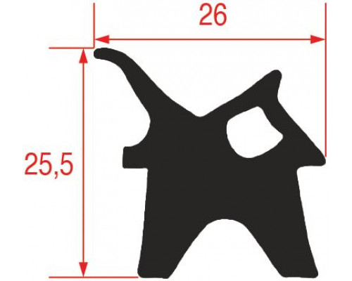 Уплотнитель дверной 413x608 мм для LAINOX, арт. 50505941