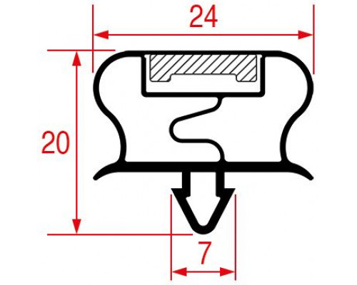 Уплотнитель 689x764 мм для камеры шоковой заморозки BONNET, арт. 638218