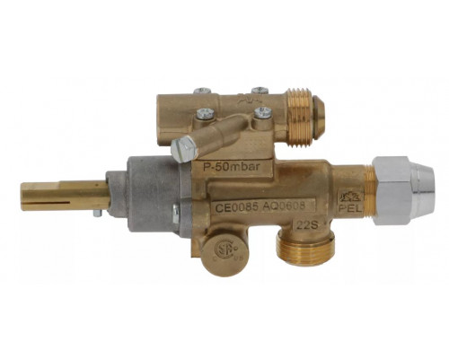 Кран газовый 22S/O вход M20x1.5 (труба - 12 мм) PEL, арт. 791904