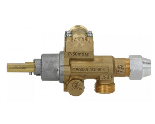 Кран газовый 22S/O вход M20x1.5 (труба - 12 мм) PEL, арт. 7919169