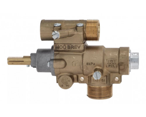 Кран газовый 23S/O вход M28x1.5 (труба - 20 мм) PEL, арт. 796906