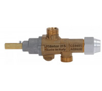 Кран газовый 21S вход M16x1.5 (труба - 10 мм) PEL, арт. 7988B-33