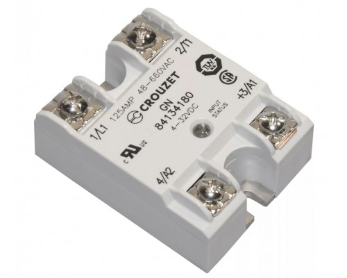 Реле твердотельное 125 А 48-660 В 4-32VDC CROUZET, арт. 84134180