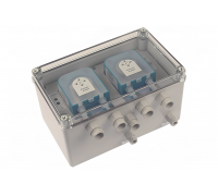 Дозатор двойной DUO 2T IP65 0.2-1.4 л/ч PLAS-CONT, арт. DU02T6.15