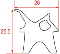 Уплотнитель дверной 645x765 мм для LAINOX, арт. LAR70042580