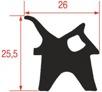 Уплотнитель дверной 320x420 мм для LAINOX, арт. R70042580
