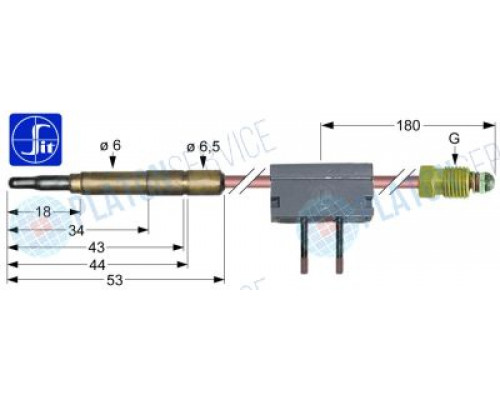 Термоэлемент/термопара SIT 034.107864 universal service parts