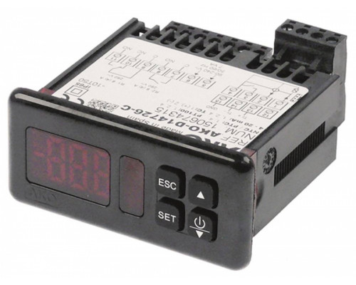 Регулятор электронный 90-240 В 71x29 мм NTC/PTC/Pt100/TC(J,K)/мA AKO, арт. AKO-D14726-C