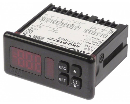 Регулятор электронный 12 В 71x29 мм NTC/PTC/Pt100/TC(J,K)/мA AKO, арт. AKO-D14727