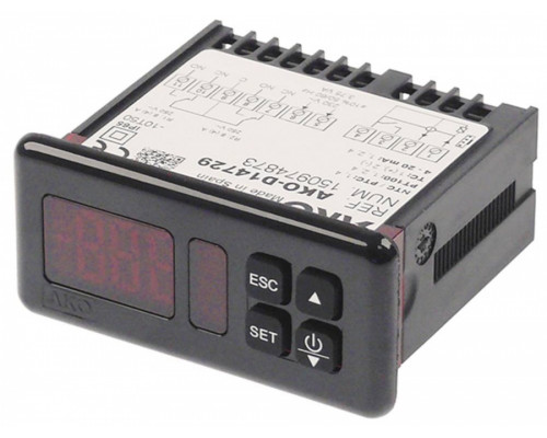 Регулятор электронный 230 В 71x29 мм NTC/PTC/Pt100/TC(J,K)/мA AKO, арт. AKO-D14729
