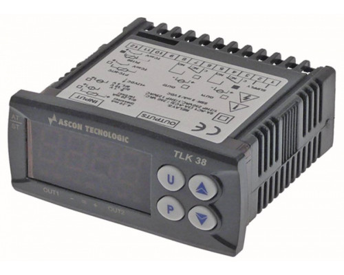 Регулятор электронный 100-240 В 71x29 мм Pt100/TC (J,K,S)/mВ TECNOLOGIC, арт. K38-HCR-----D----
