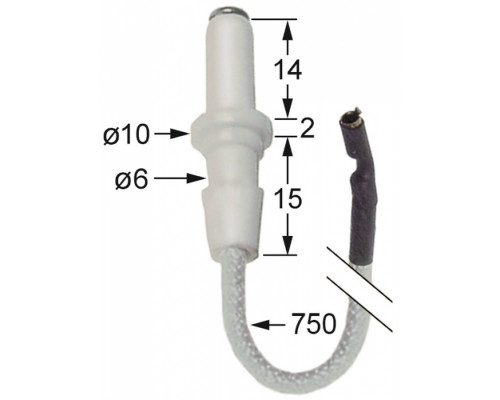 Электрод зажигания 196.100738 service parts uni