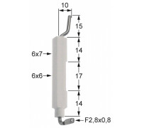 Электрод зажигания 196.100798 service parts uni