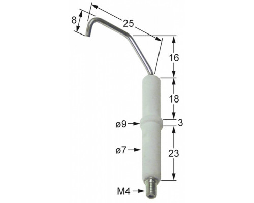 Зажигательный электрод 034.100822 universal service parts