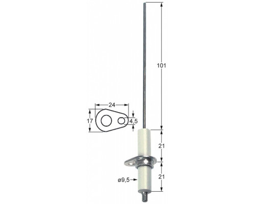 Электрод зажигания 196.102323 service parts uni