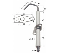 Электрод зажигания 034.102351 universal service parts