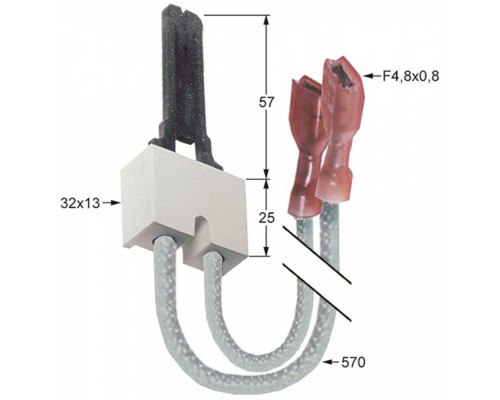 Электрод розжига 465.102354 universal parts 