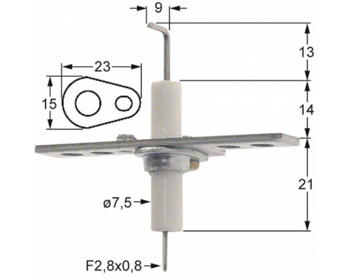 Электрод розжига 465.102446 universal parts 