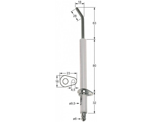 Электрод зажигания 196.102448 service parts uni