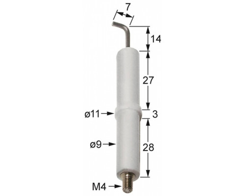 Электрод зажигания 196.102863 service parts uni
