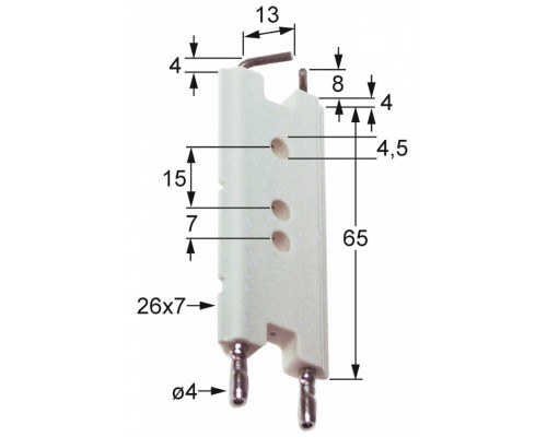 Электрод розжига 465.102881 universal parts 