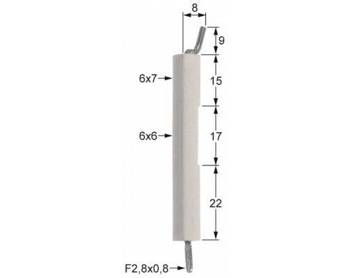 Электрод зажигания 196.102903 service parts uni