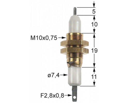 Электрод зажигания 196.103247 service parts uni