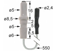 Электрод зажигания 196.104772 service parts uni