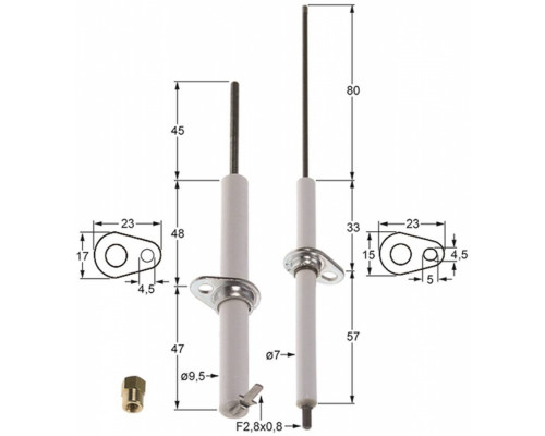 Электрод розжига 465.106525 universal parts 
