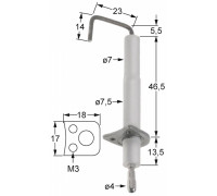 Электрод зажигания 196.106728 service parts uni