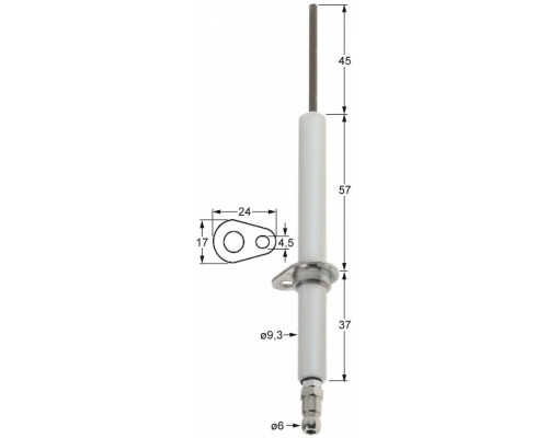 Электрод зажигания 196.106756 service parts uni