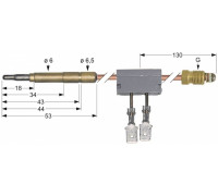Термоэлемент к газовому крану 196.107145 service parts uni