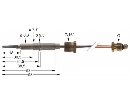 Термоэлемент 465.107297 universal parts 