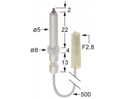 Электрод зажигания 196.107383 service parts uni