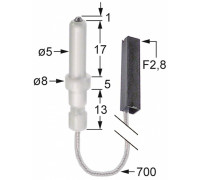Электрод зажигания 196.107384 service parts uni