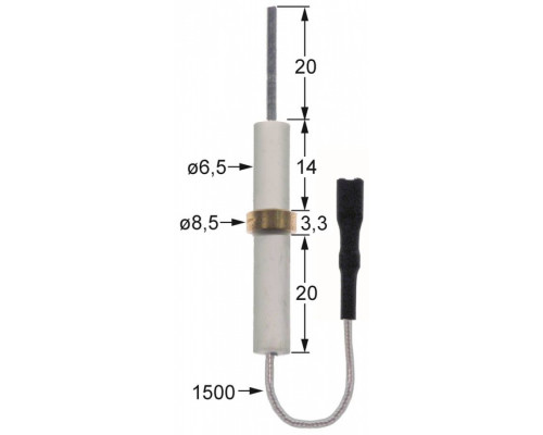 Электрод зажигания 196.107818 service parts uni