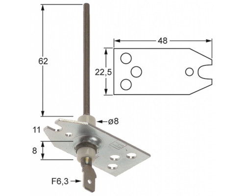 Электрод контроля 465.109120 universal parts 